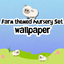 Farm themed nursery wallpaper (part of set) logo