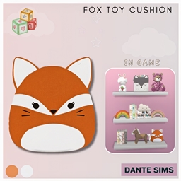 Fox toy cushion