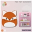Fox toy cushion logo
