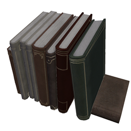 Books, standing logo