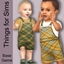 Infant Plaid Pattern Short Overall logo