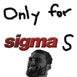 only for sigmas logo