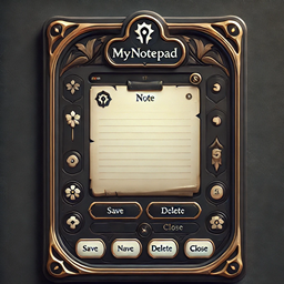 In game notepad for WotLK 3.3.5 logo