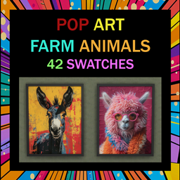 Pop Art Paintings - On the Farm