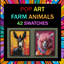 Pop Art Paintings - On the Farm