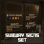 Subway Signs Set | Customize Your Signs or Choose Premades logo