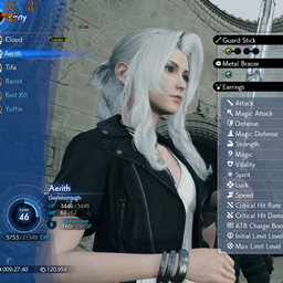 Black and white outfit color for Aerith project avatar