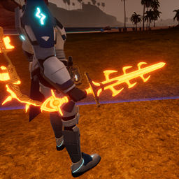 Thunderbrand over Beam Sword