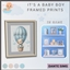 It's a baby boy framed prints logo