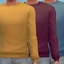 Male Cozy Plain Sweater Set logo