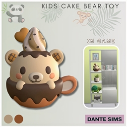 Kids cake bear toy