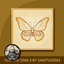 Minimalist Butterfly Square Painting #2 Extra C Samtuse963 logo