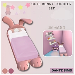 Cute bunny toddler bed