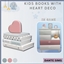 Kids books with heart deco logo