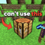 Minecraft but You can't use crafting table 😭#challange logo