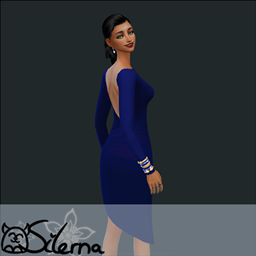 Melissa Long-sleeve dress logo