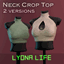 Neck Crop Top 2 versions logo