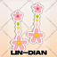 LIN-DIAN Flowers Earrings logo