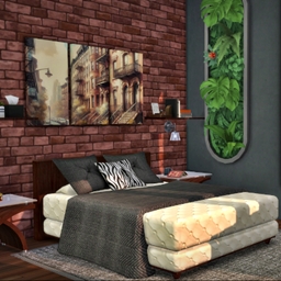 Brick Bedroom