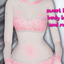 Sweethear t- body blush and moles logo