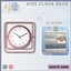 Kids clock deco logo
