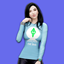 Andres Bravo + The Sims 25th Anniversary Long Shirt (Female) logo