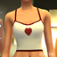 Cozy Heart Knit Crop Top logo