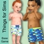 Infant Swim Shorts Whale Ahoy logo