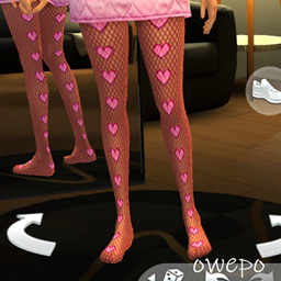 LoveMesh Heart Fishnet Tights logo