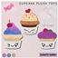 Kids Cupcake plush toys - set logo