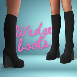 [MiliNiki] Suede Wedge Boots project image