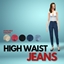 [MiliNiki] High-Waist Jeans logo