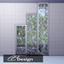 Tile pattern in the privacy window. For short walls. logo