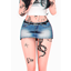 🎮 Yoyo Denim Mini Skirt (with Belt) 🎮 logo