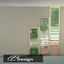 Privacy window with stripes. For medium walls. logo