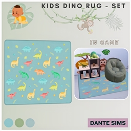 Download Kids Dino rug - set - The Sims 4 Mods - CurseForge