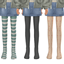 RIB KNIT TIGHTS - kids tights logo