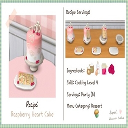 littlbowbub Raspberry Heart Cake / translation spanish by Monisims