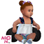Infant Floral Print Overall logo