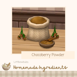CHOCOBERRY POWDER - HOMEMADE INGREDIENT By  Littlbowbub /  Translated to Spanish by dokimtz