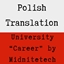 University “Career" by Midnitetech - Polish Translation logo