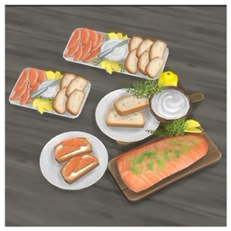 ✨🧀✨ Gravlax and Fresh Cheese Crostini by BrasenLotus ‑ES Spanish Translation ES ✨