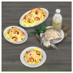 Shrimp Linguine by BrazenLotus Spanish translation