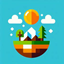 A small world logo