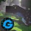 Glitchy's Dino Park logo
