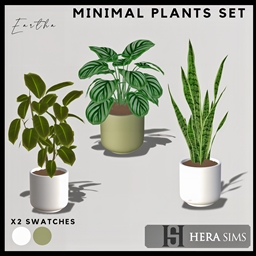 Eartha minimal plants - set logo