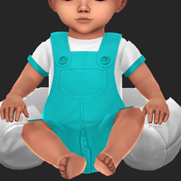Infant Overalls Shorts Recolor logo