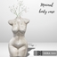 Minimal body vase with flowers logo