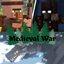 Villages and pillages the MEDIEVAL war. logo