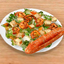 Apple Restaurant Food Set: Blackened Shrimp Caesar Salad logo